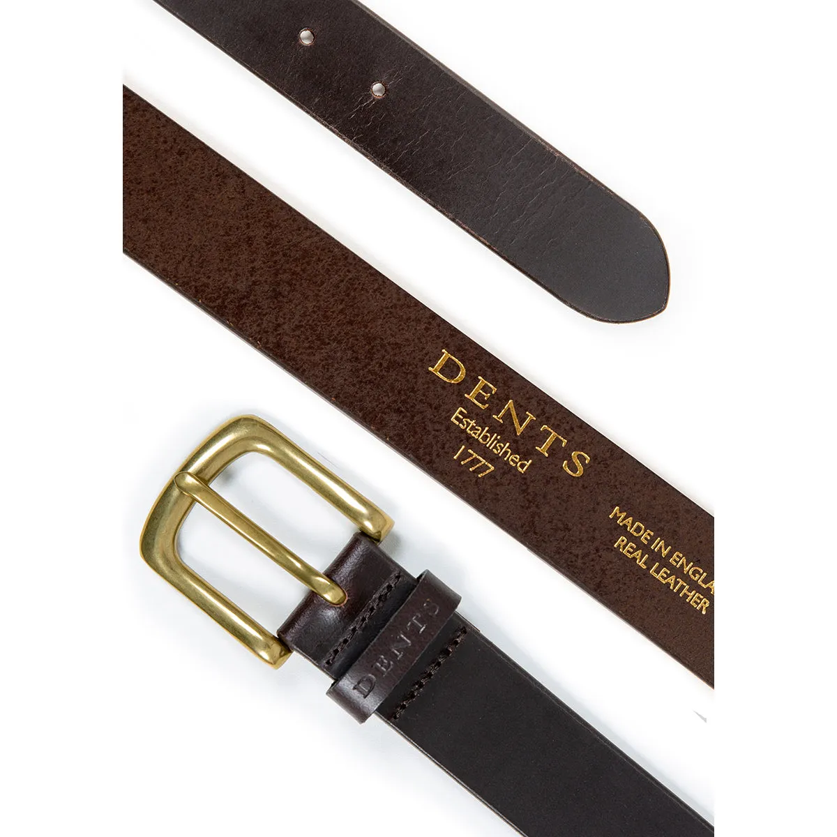 DENTS Smooth Leather Jeans Belt