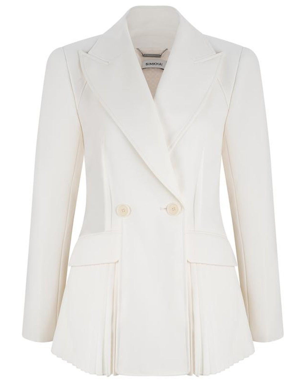 Eggshell Pleated Izzie Blazer