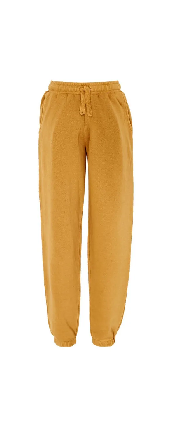 EVIE - Organic Cotton Trackpants Mustard