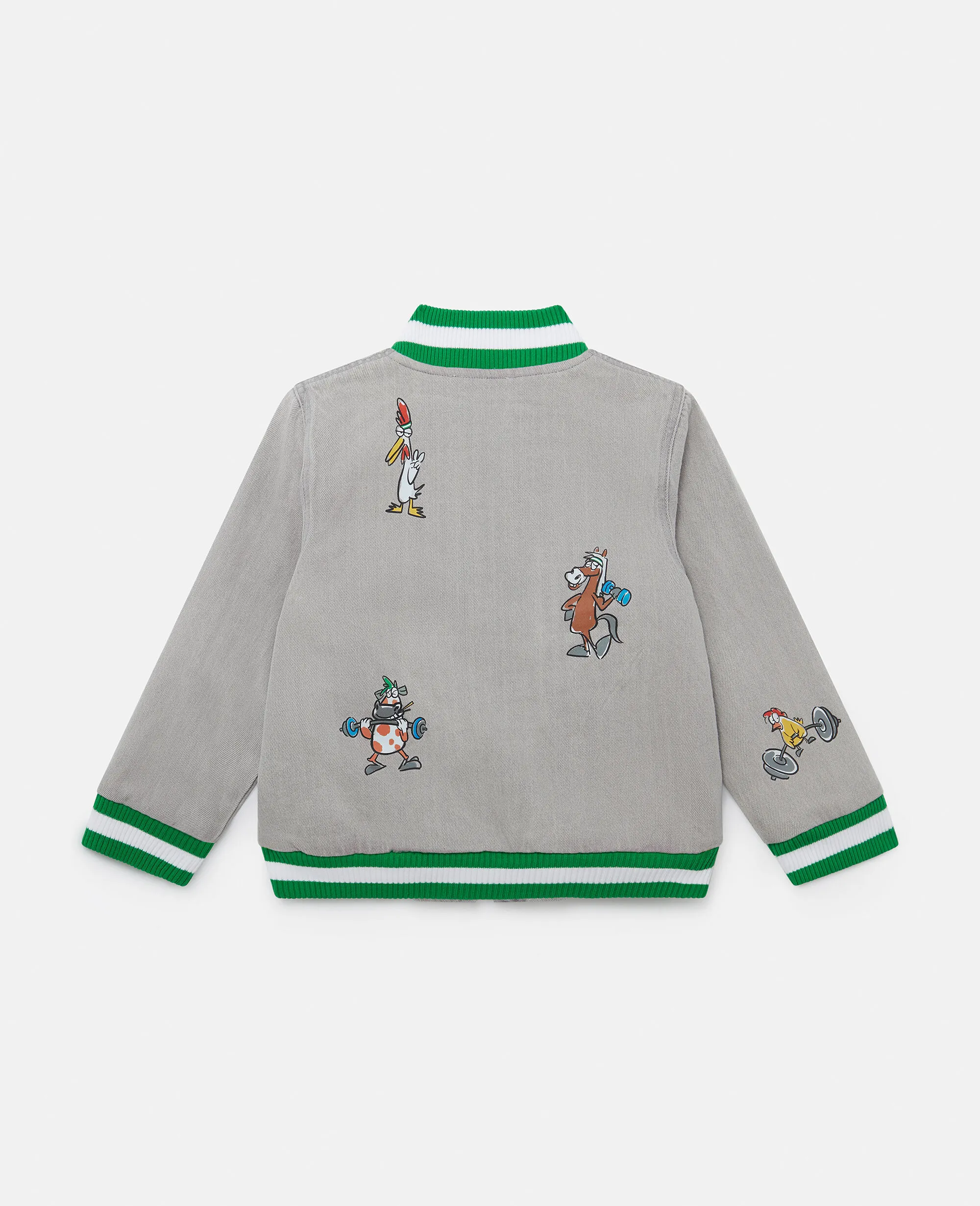 Farmyard Appliqué Bomber Jacket 