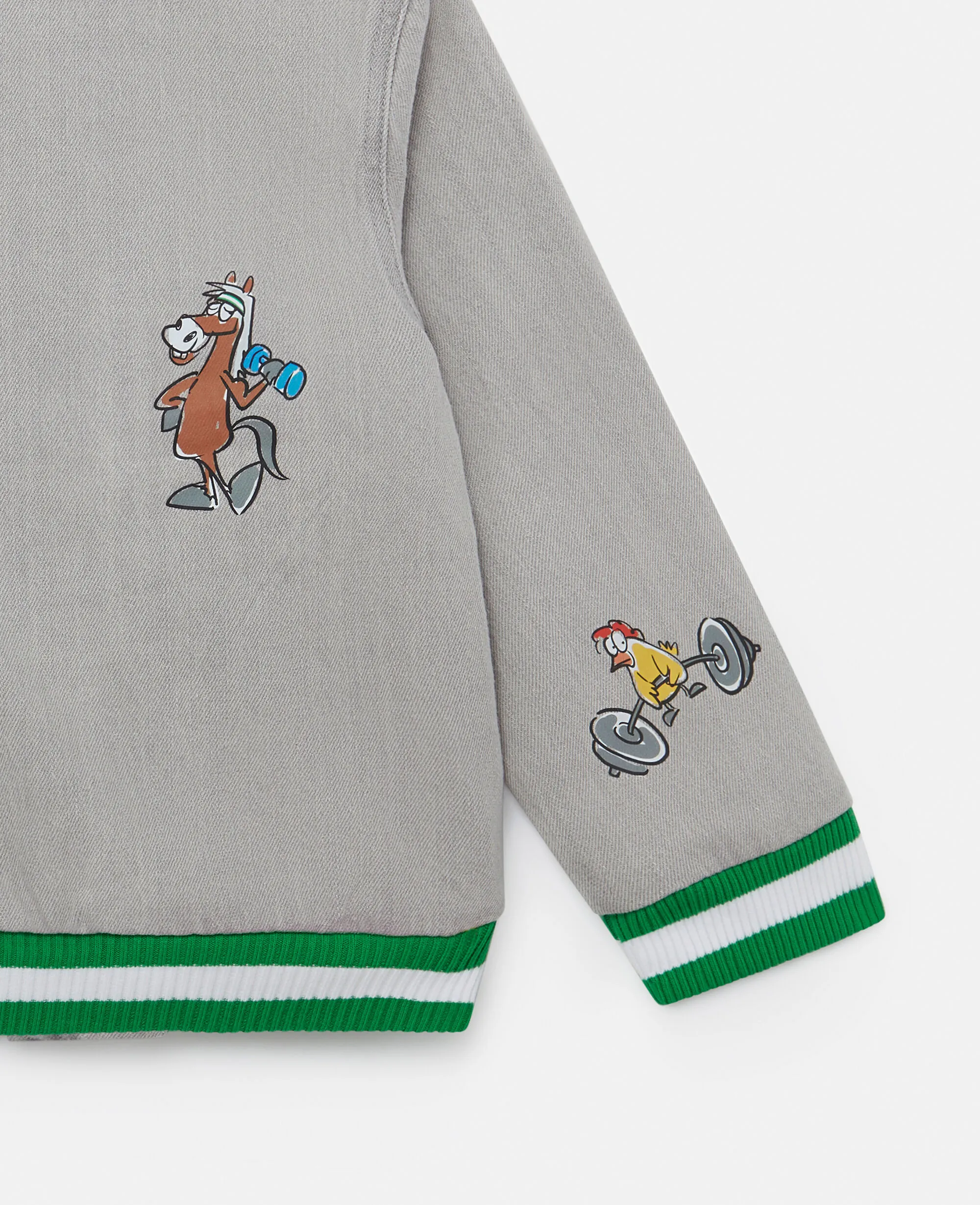 Farmyard Appliqué Bomber Jacket 