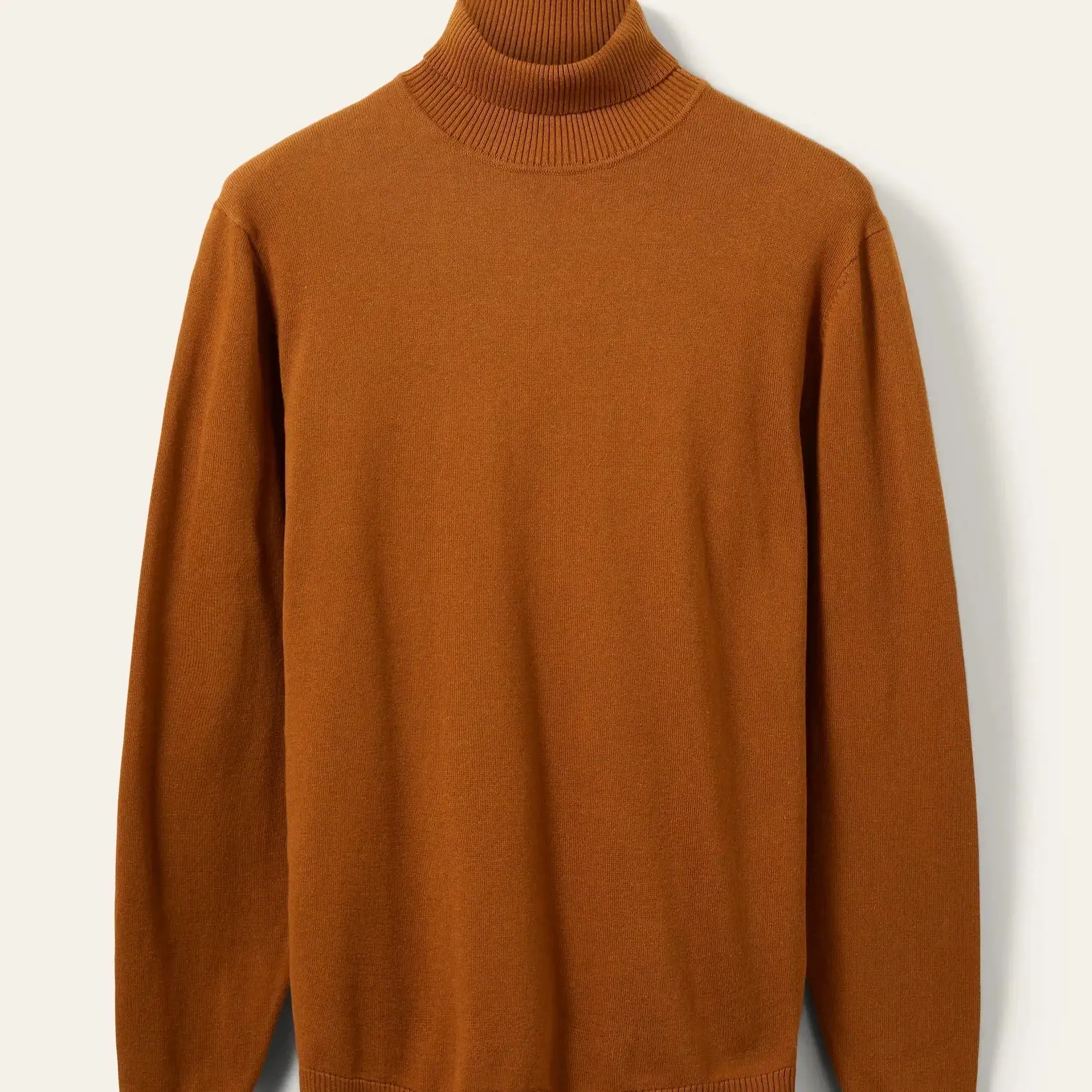 Fine Knitted Turtleneck (Brown)