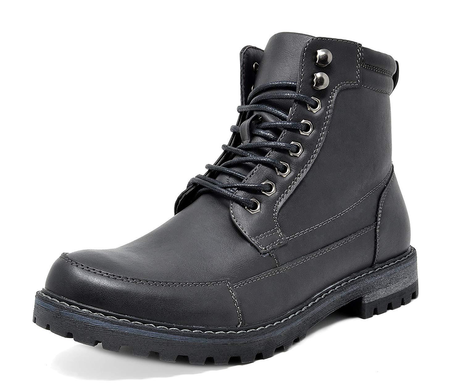 Fur-Lined Leather Combat Boots - Lace-Up for Ultimate Comfort and Protection