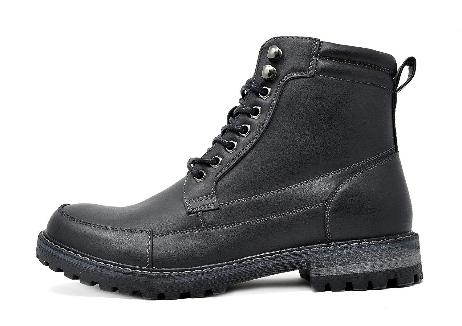 Fur-Lined Leather Combat Boots - Lace-Up for Ultimate Comfort and Protection