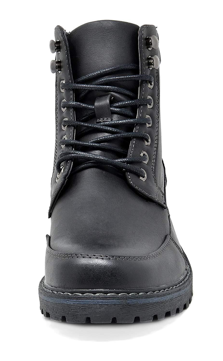 Fur-Lined Leather Combat Boots - Lace-Up for Ultimate Comfort and Protection