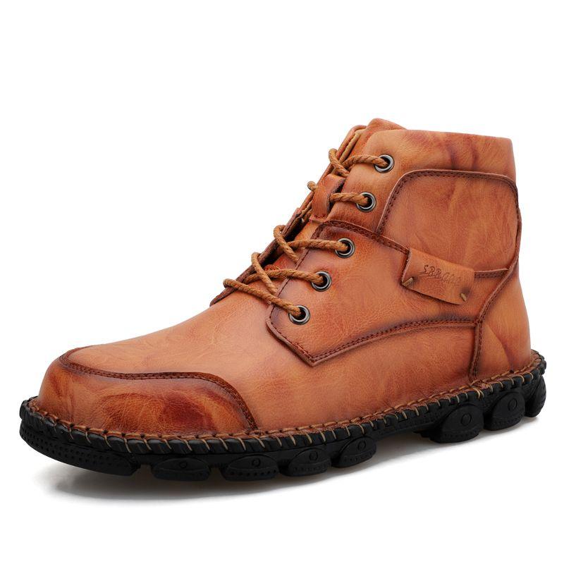 Fur-Lined Leather Combat Boots - Lace-Up for Ultimate Comfort and Protection