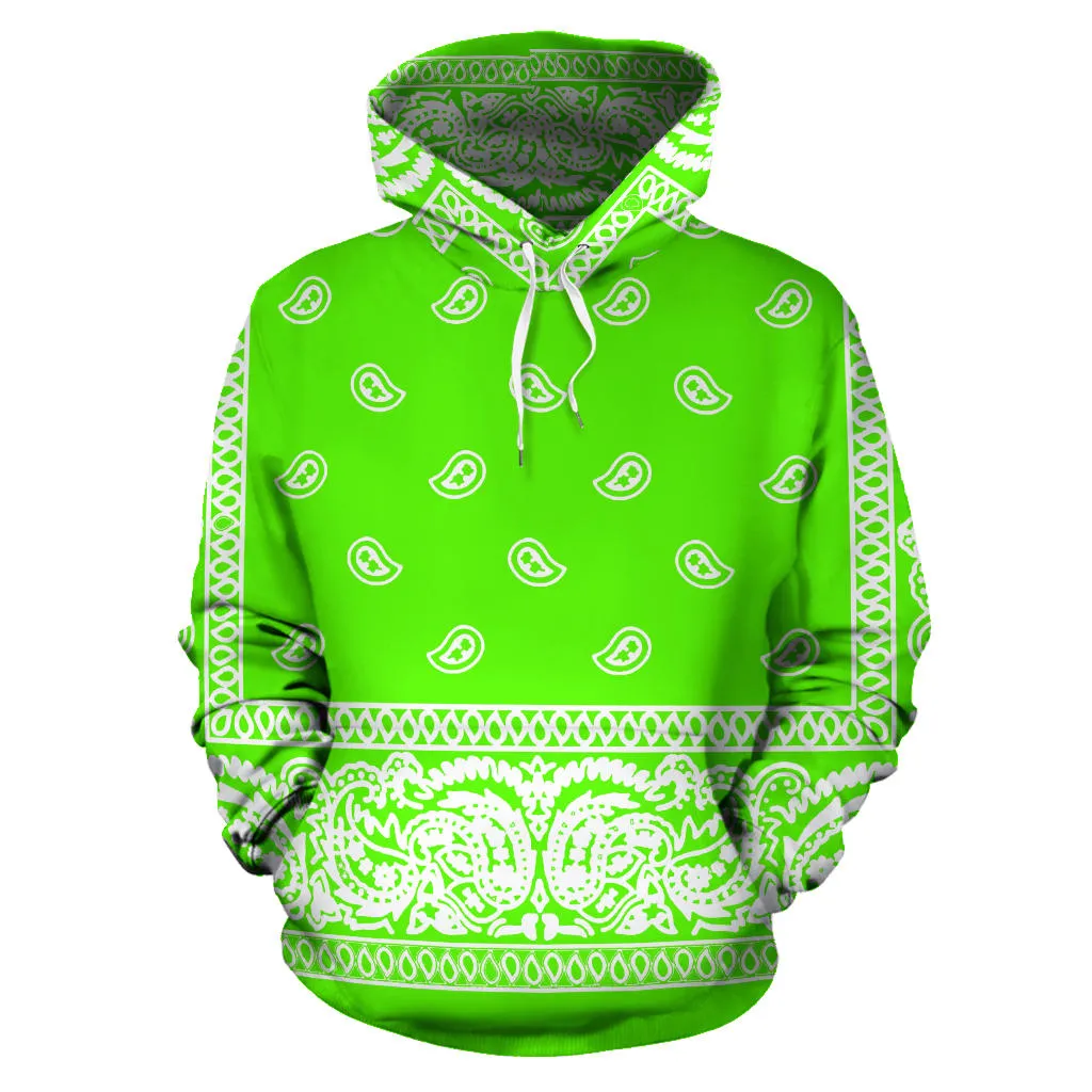 Green Bandanna Hoodie-Express Line