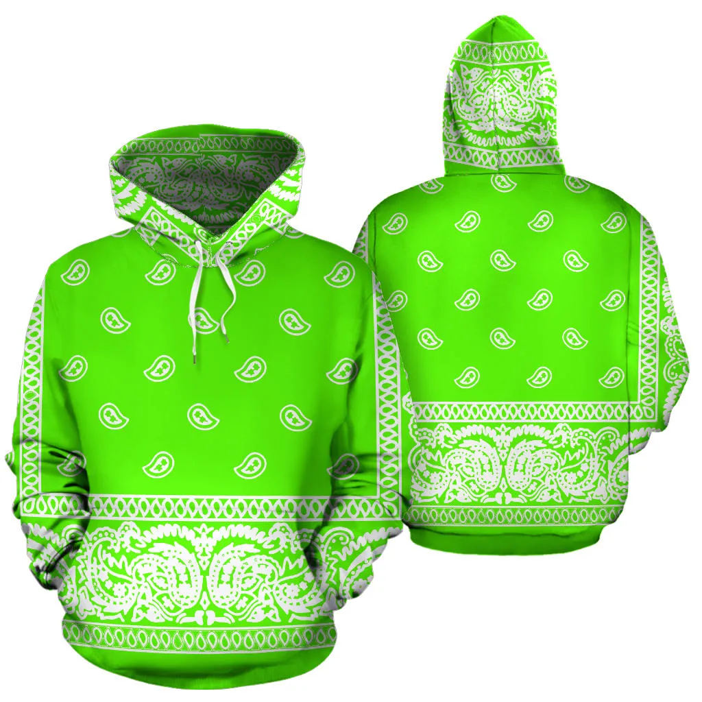 Green Bandanna Hoodie-Express Line