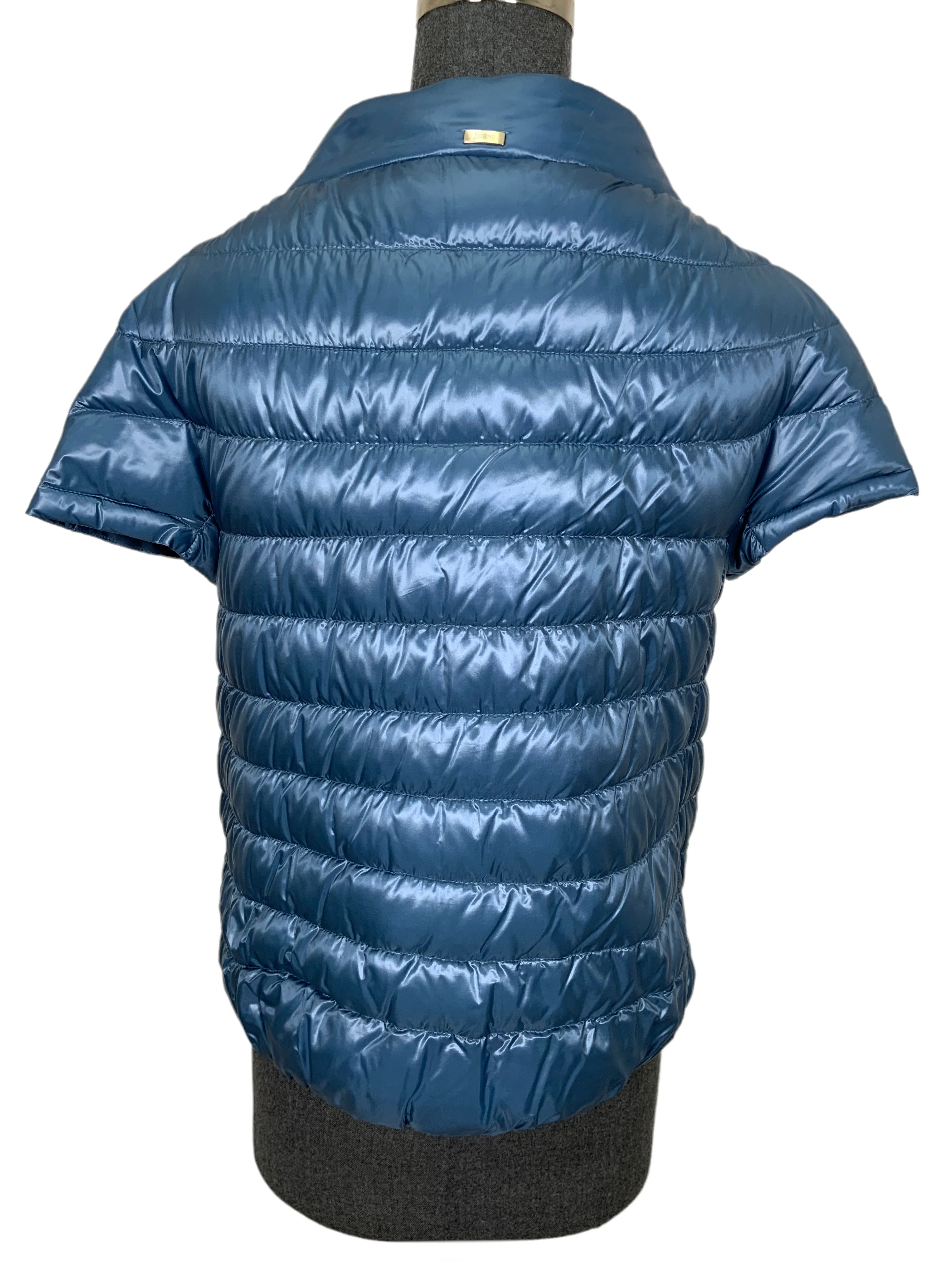 Herno Cap Sleeve Quilted Down Puffer Jacket Size M