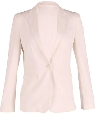 Hugo Boss Single Breasted Blazer in White Cotton