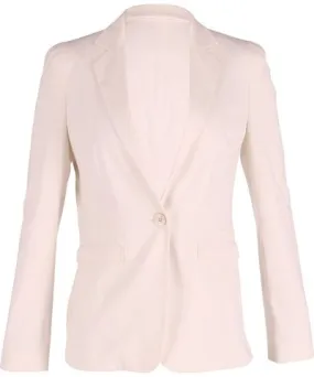 Hugo Boss Single Breasted Blazer in White Cotton