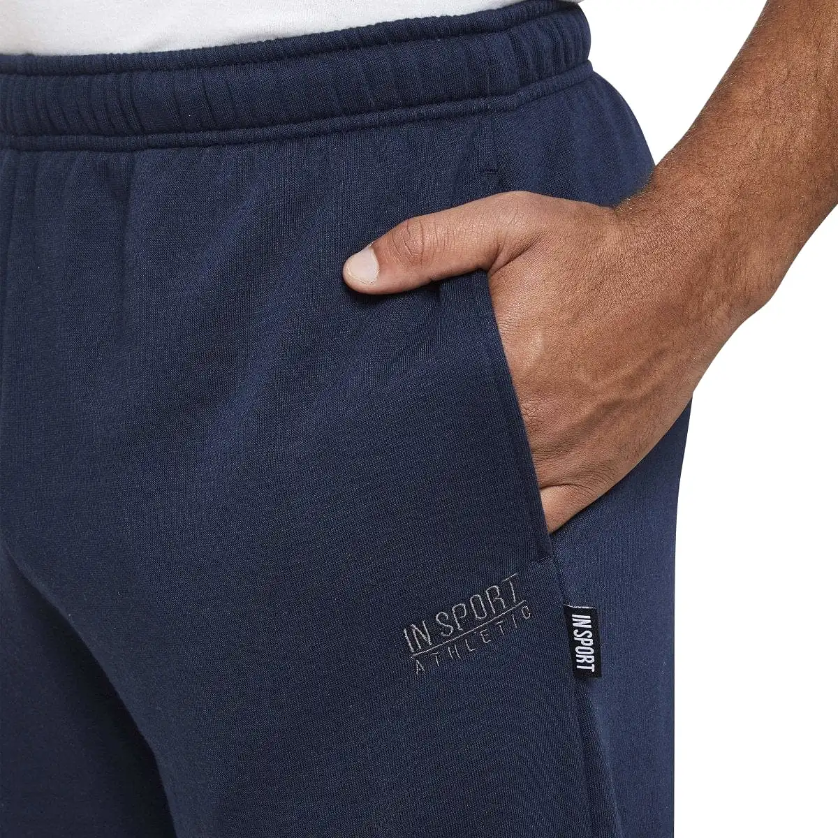 INSPORT MEN'S ASPEN NAVY TRACKPANTS (OPEN LEG)