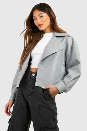 Jackets & Coats | Faux Leather Short Jacket | boohoo