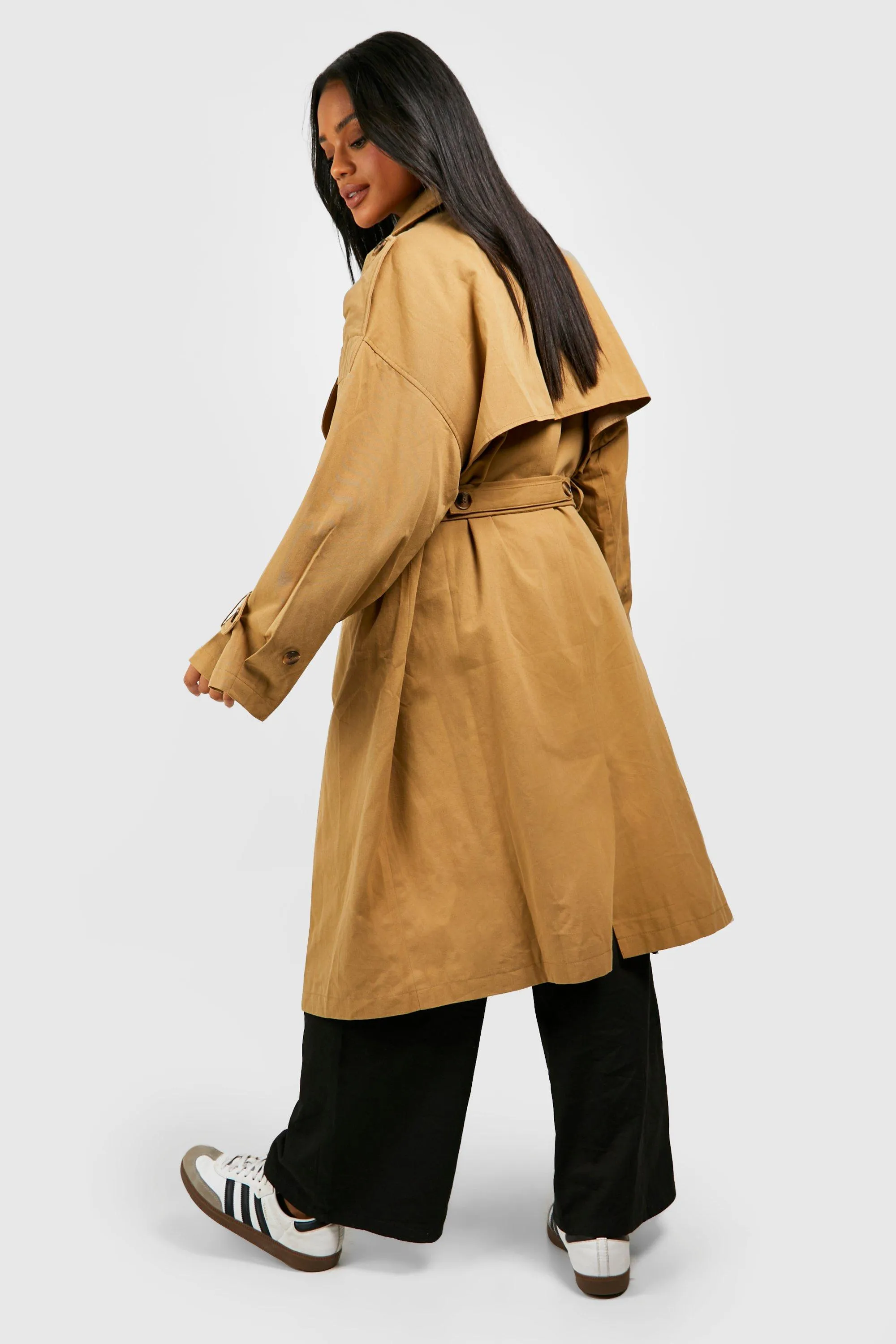 Jackets & Coats | Oversized Belted Trench Coat | boohoo