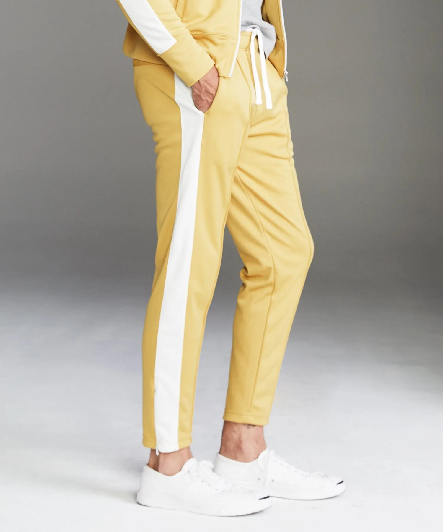 Japanese Side Stripe Trackpants in Goldenrod