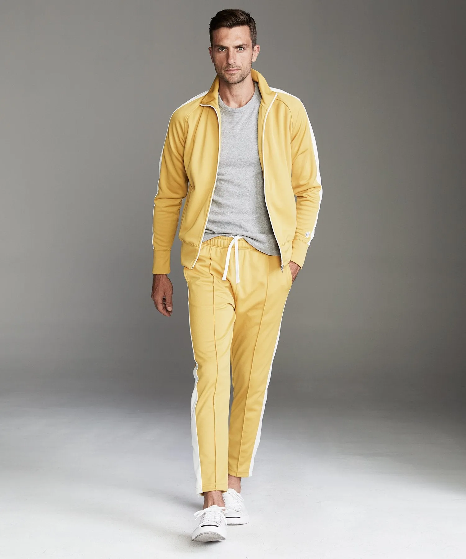 Japanese Side Stripe Trackpants in Goldenrod