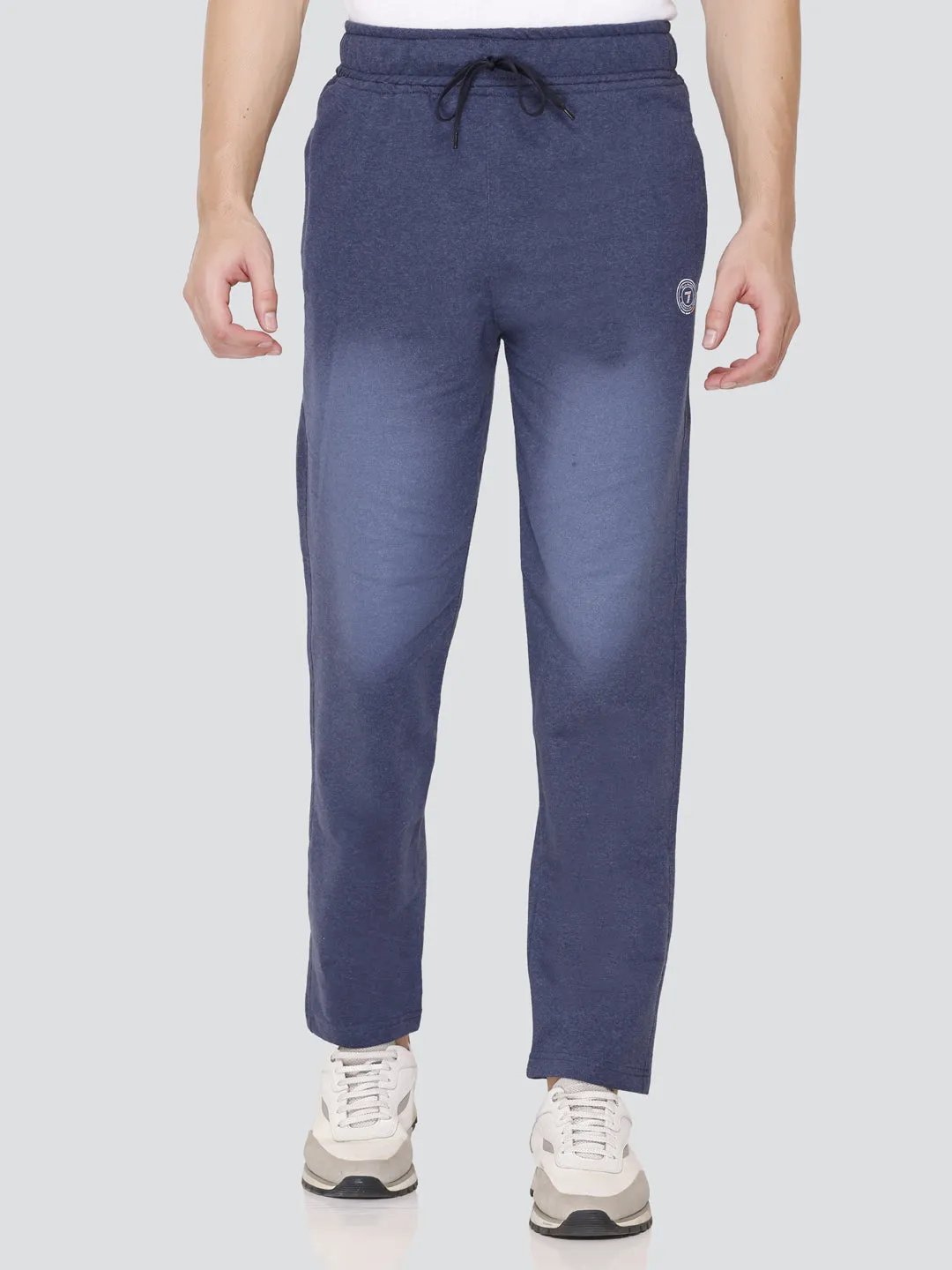 Jinxer Men Denim Shade Cotton Trackpants