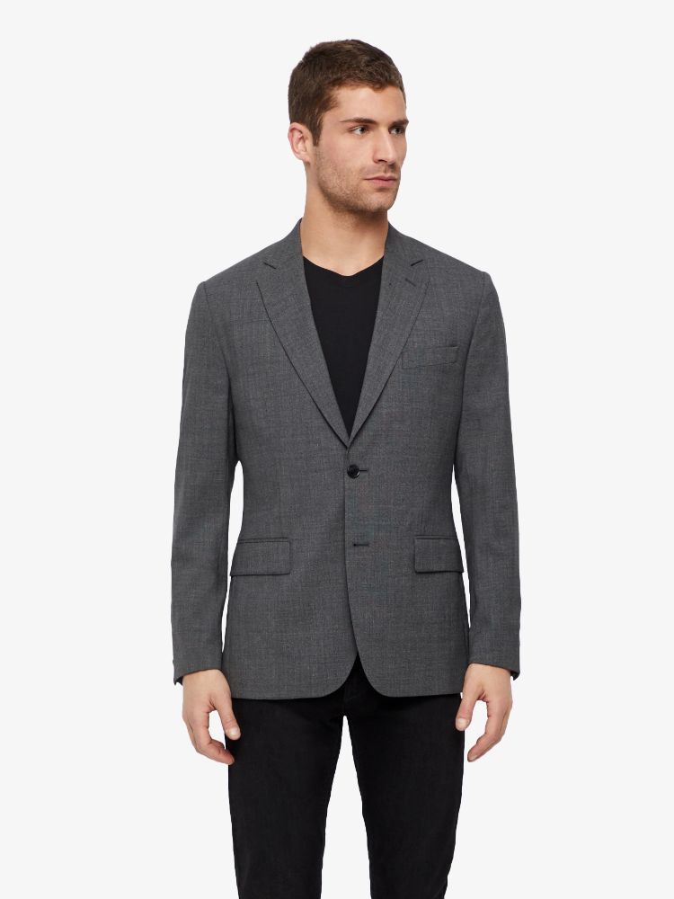 J.Lindeberg Mens Donnie Soft Legend Tech Blazer - STONE GREY