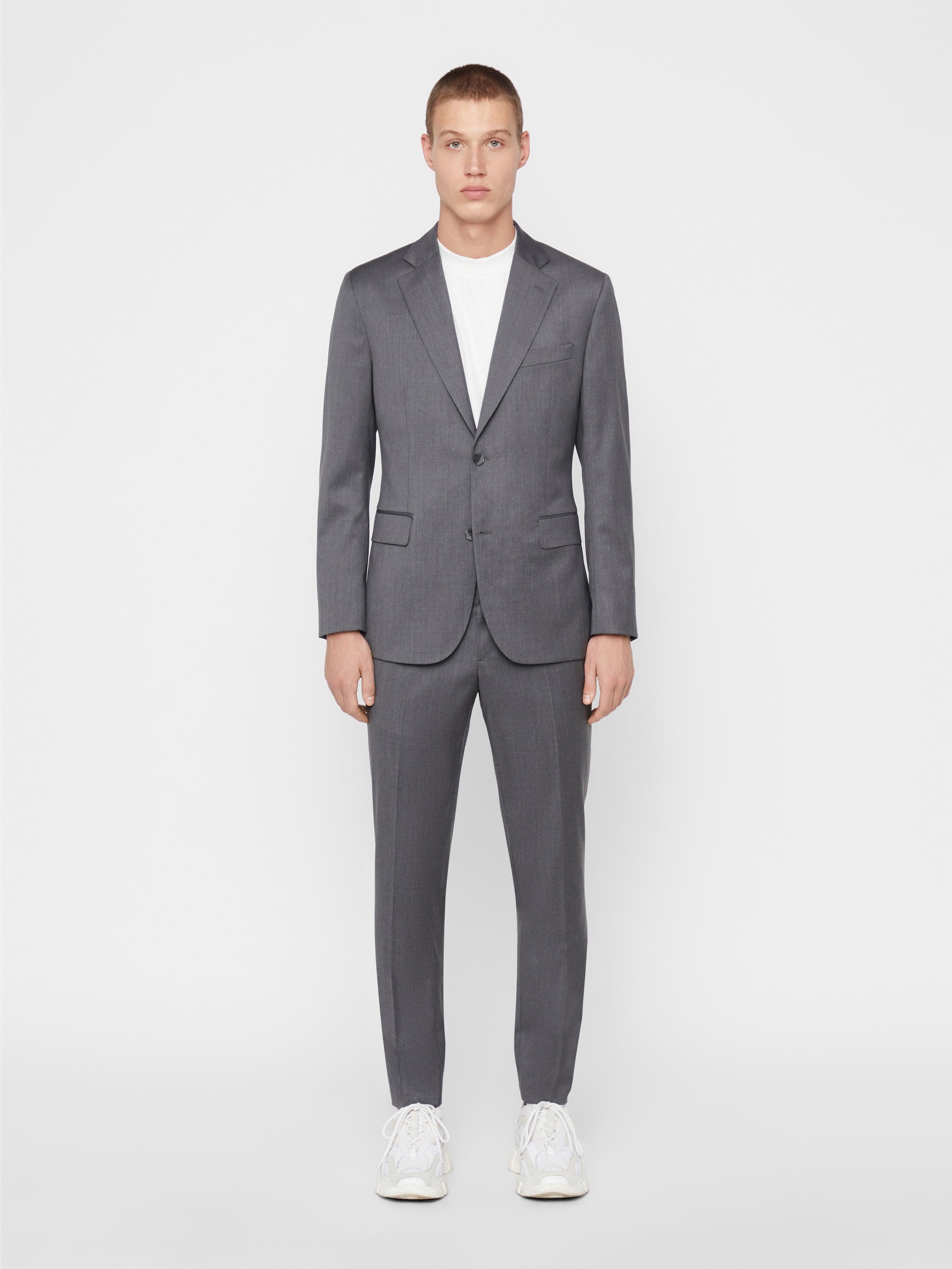 J.Lindeberg Mens Donnie Soft Legend Wool Blazer - STONE GREY