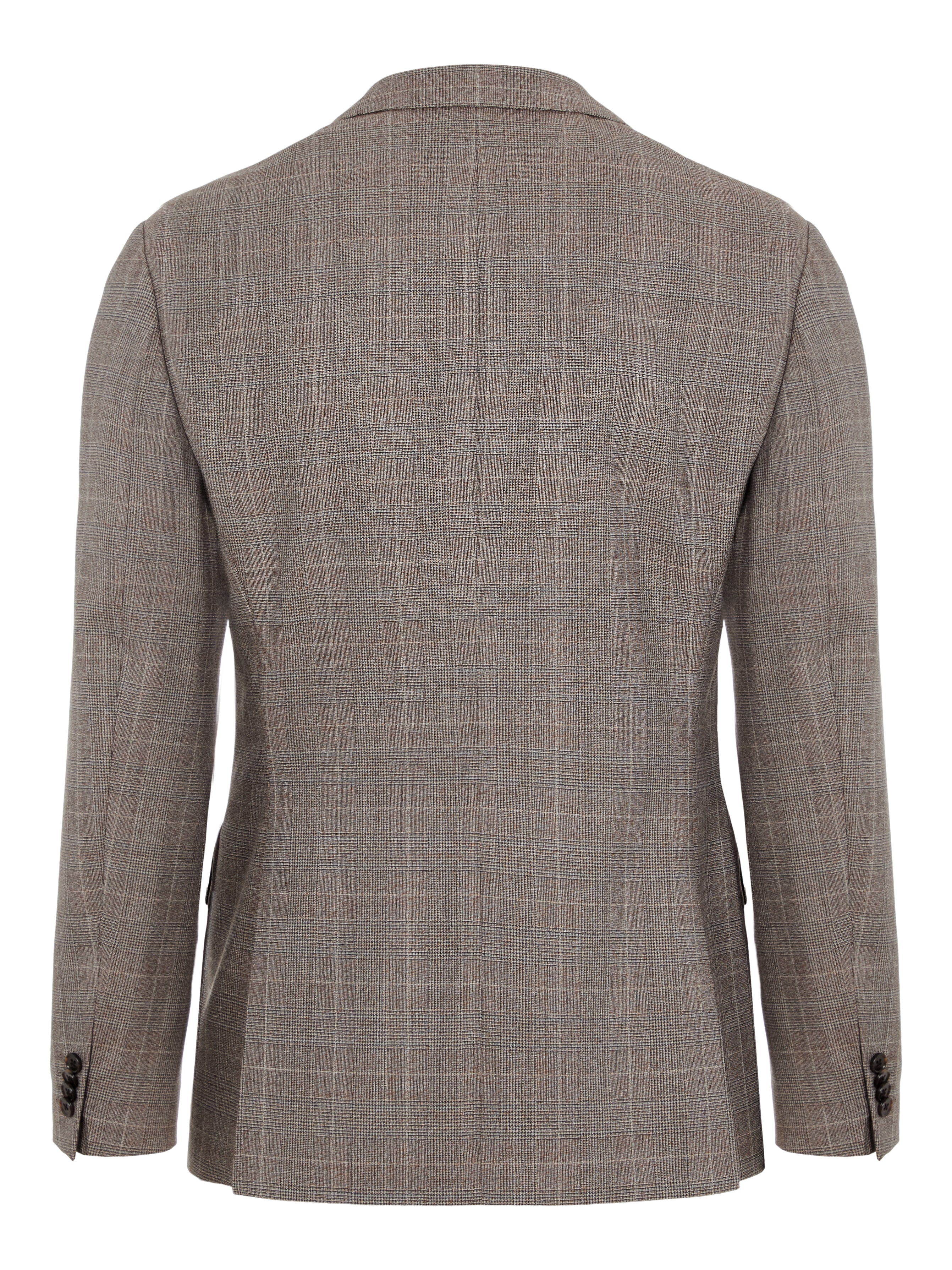 J.Lindeberg Mens Hopper Soft Checked Blazer - WOOD BROWN