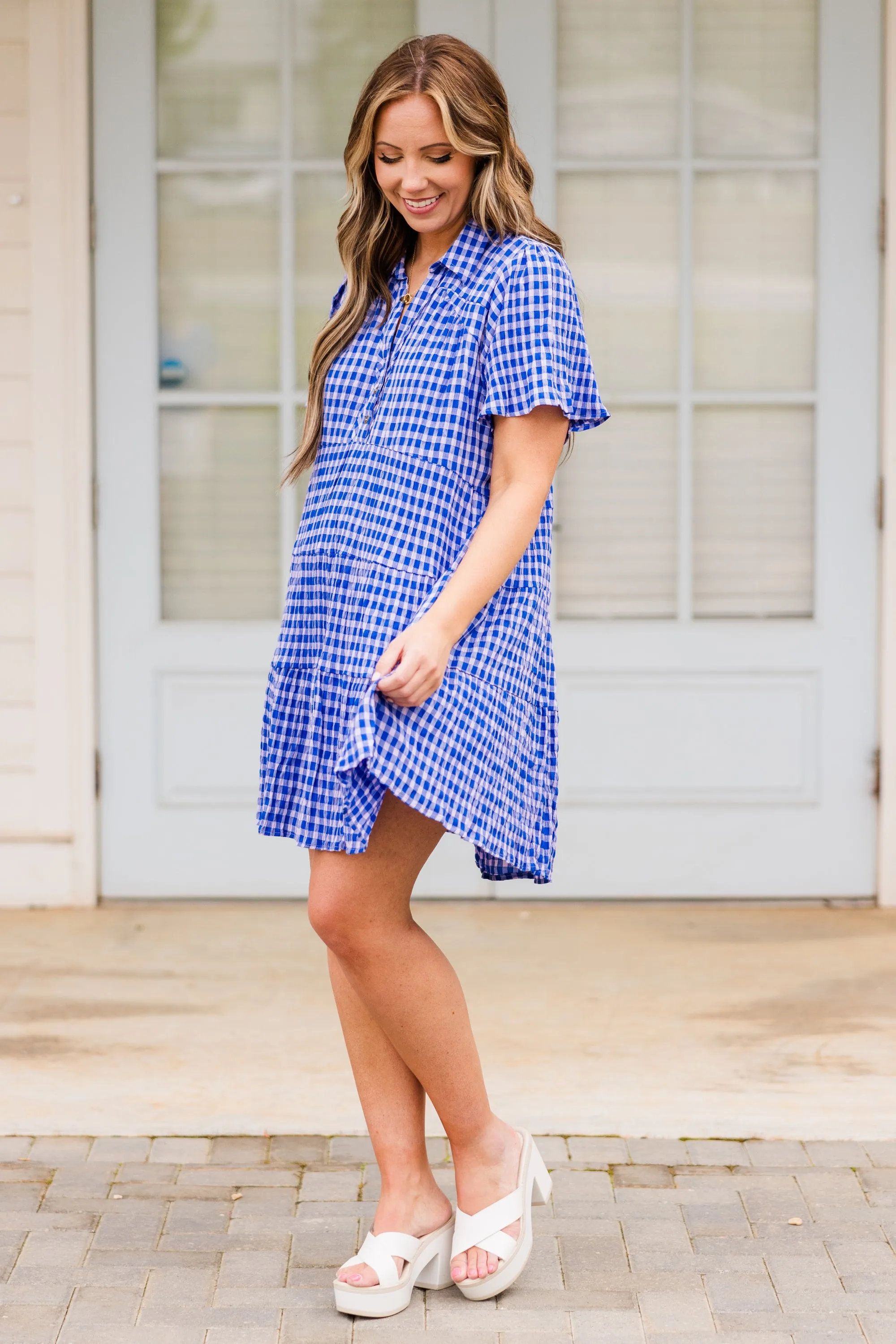 Jolene Dress, Cobalt