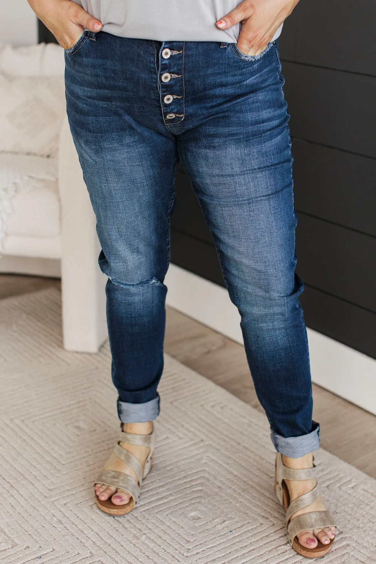 KanCan Curvy Skinny Jeans- Kassidy Wash