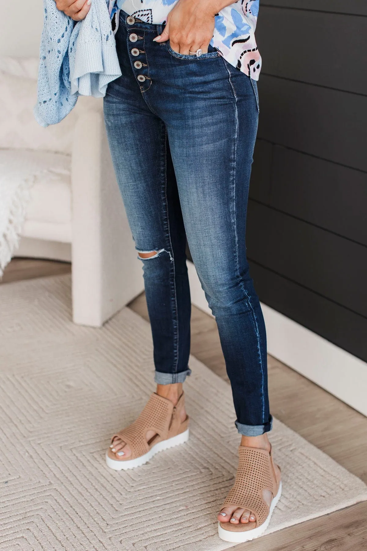 KanCan Curvy Skinny Jeans- Kassidy Wash