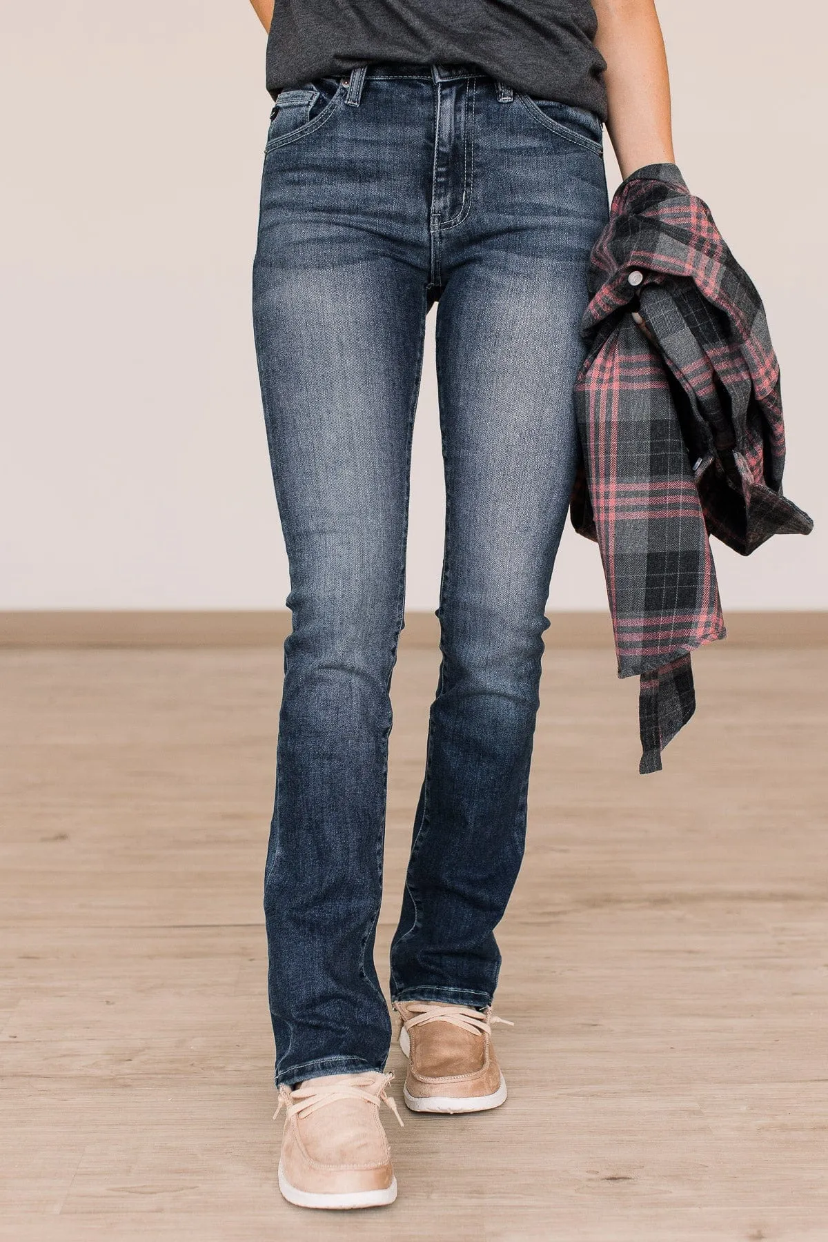 KanCan Skinny Bootcut Jeans- Lauren Wash