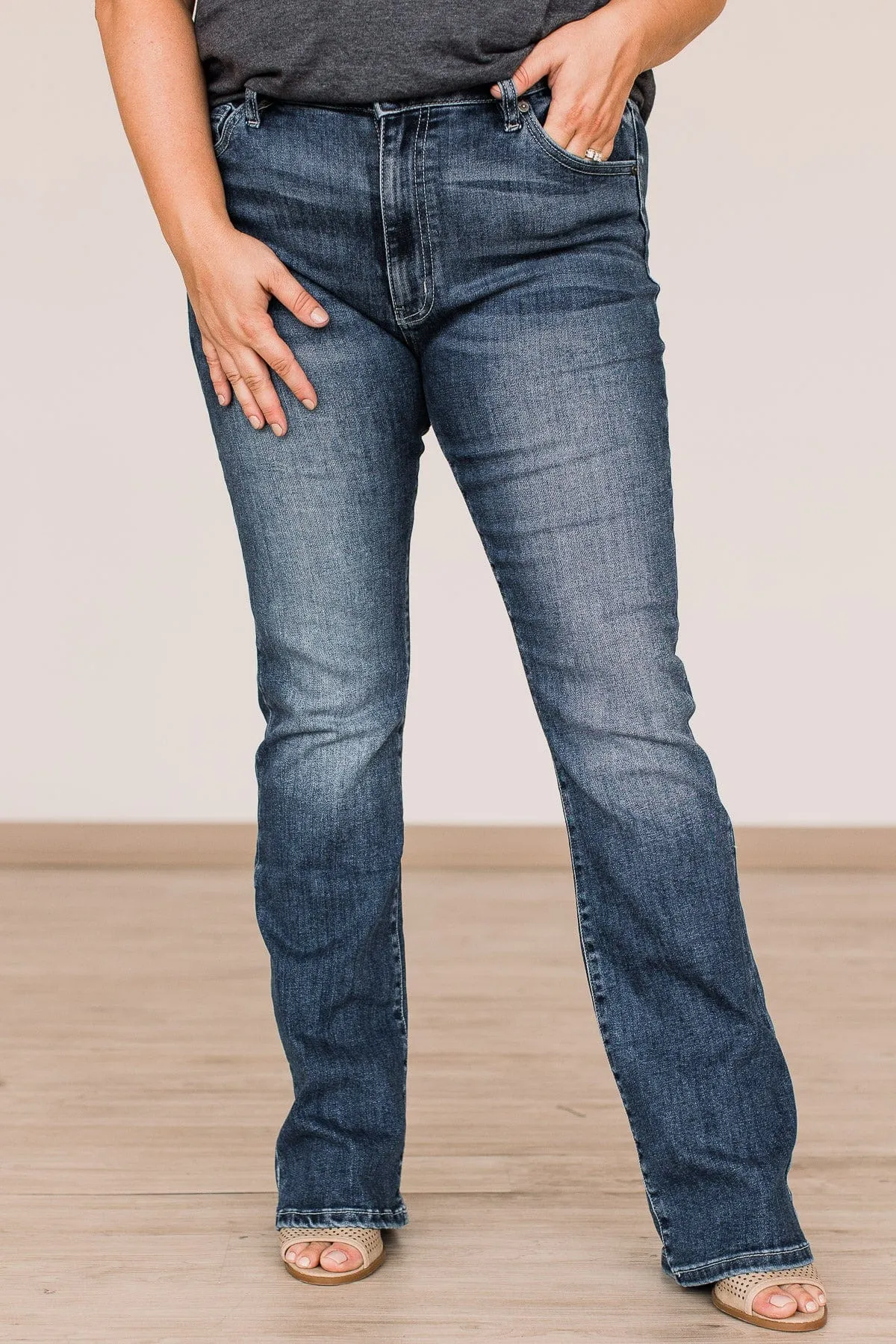 KanCan Skinny Bootcut Jeans- Lauren Wash