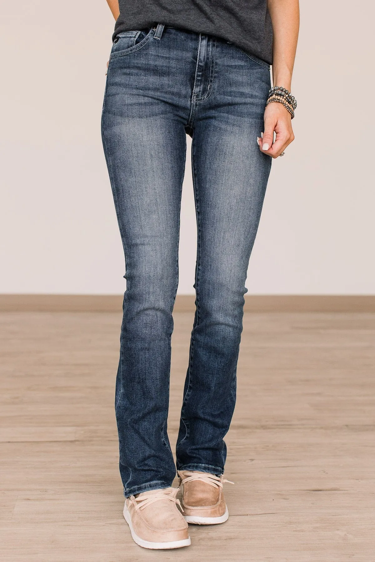 KanCan Skinny Bootcut Jeans- Lauren Wash