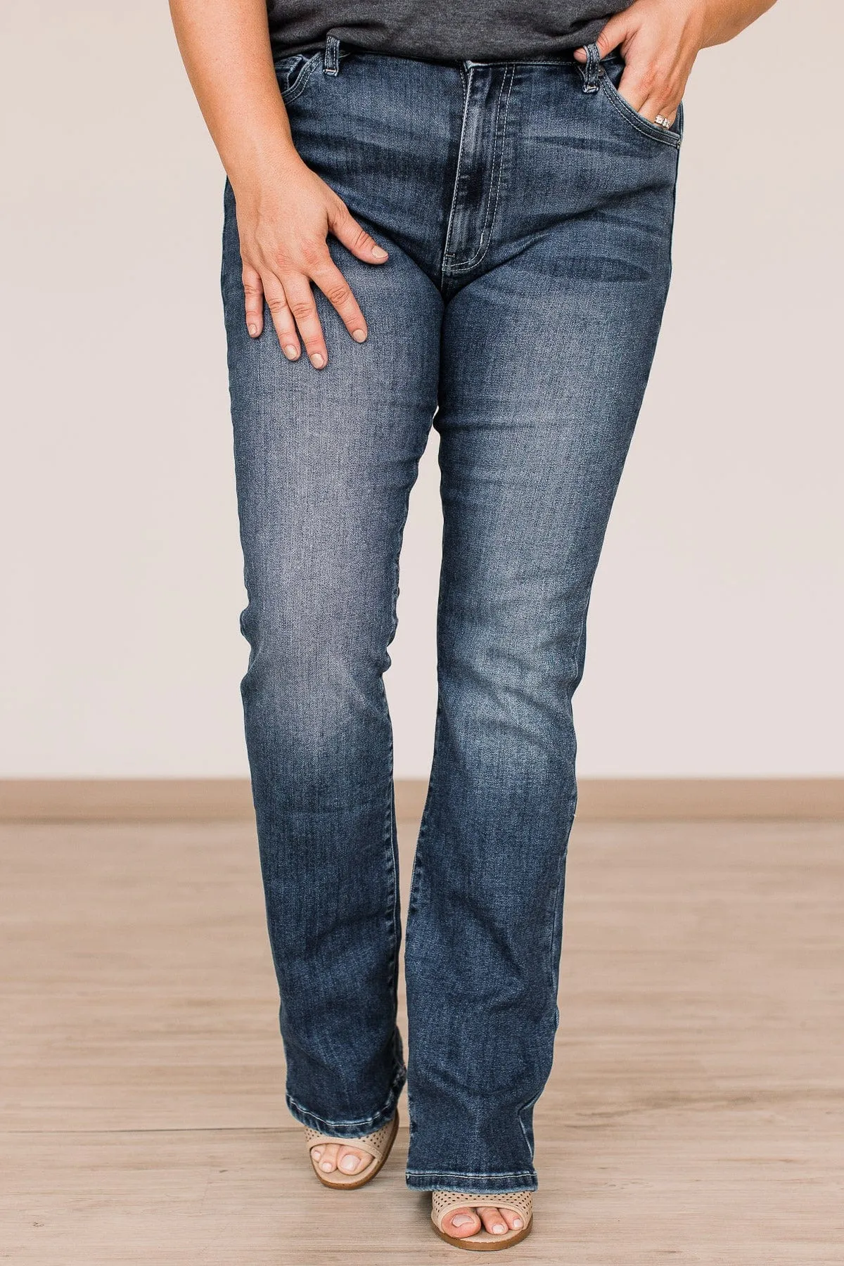 KanCan Skinny Bootcut Jeans- Lauren Wash