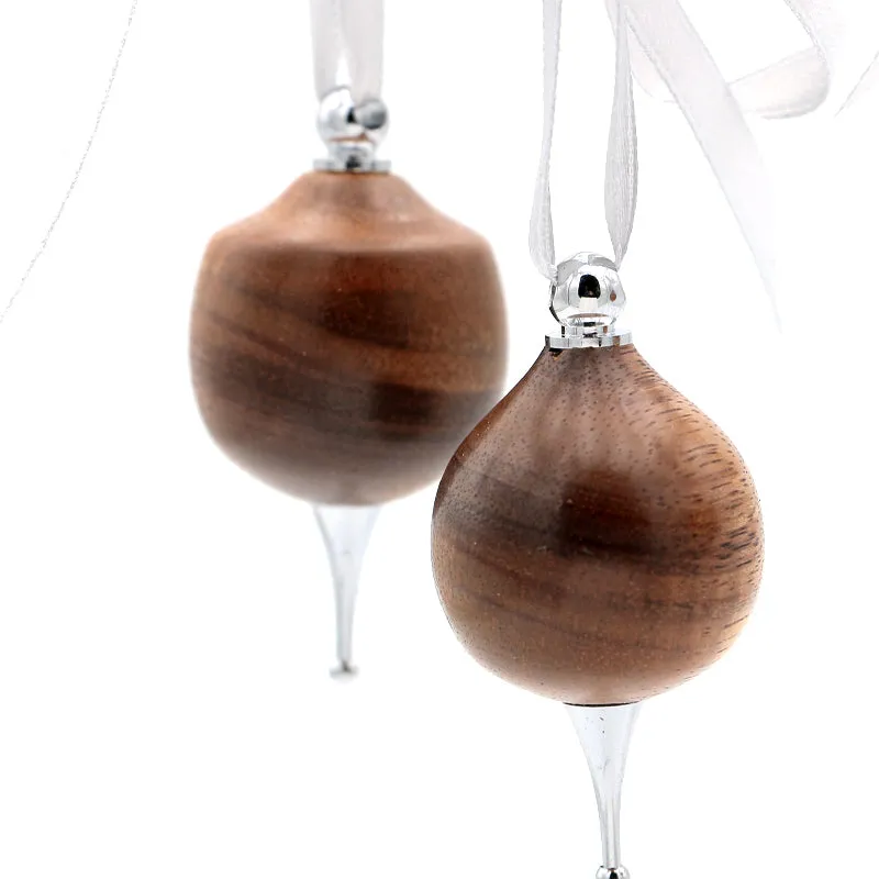 Koa Wood Set of 3 Mini Ornaments