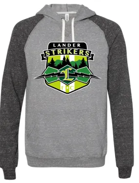 Lander Strikers two tone light Hoodie with glitter