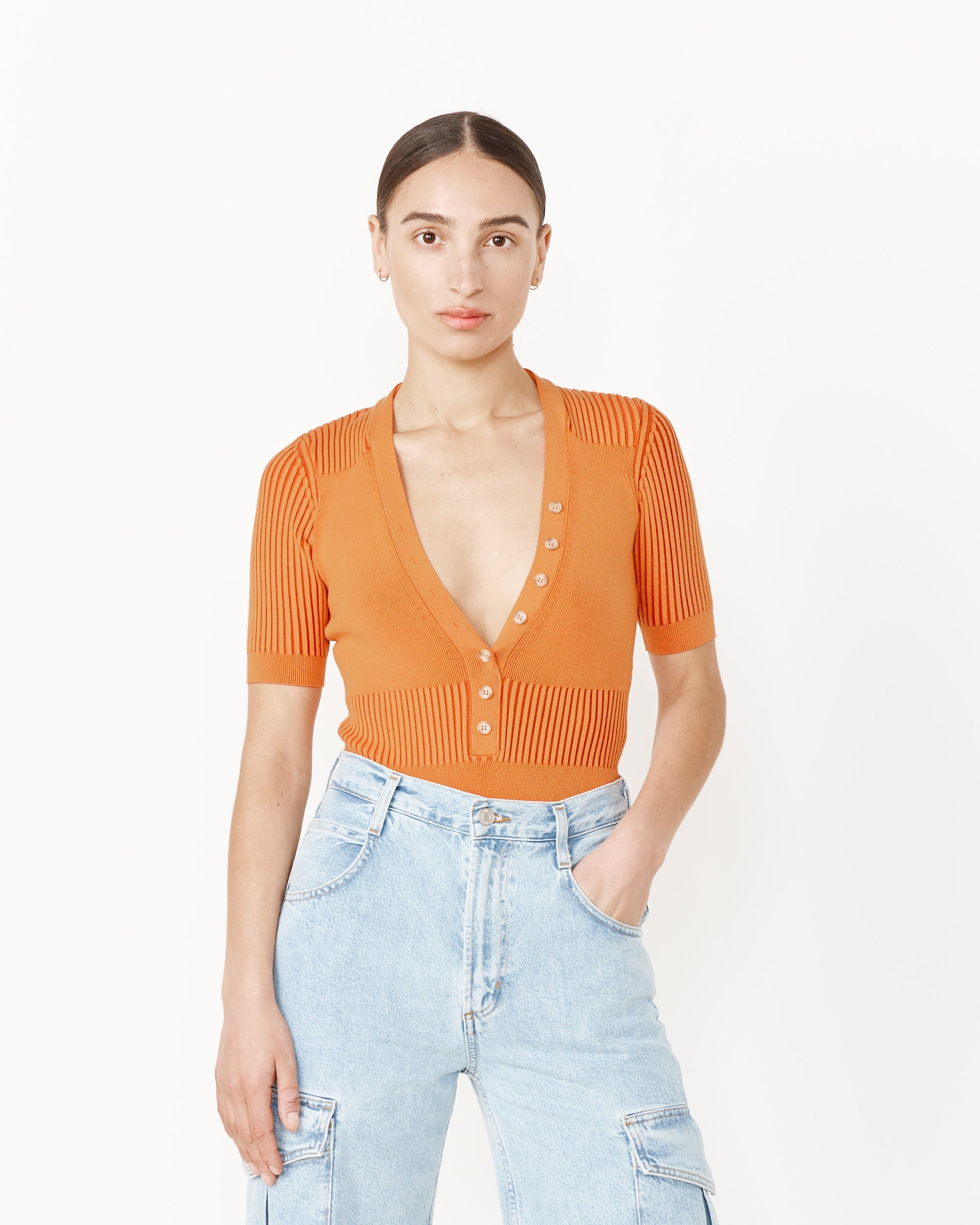 Le Body Yauco Bodysuit in Orange