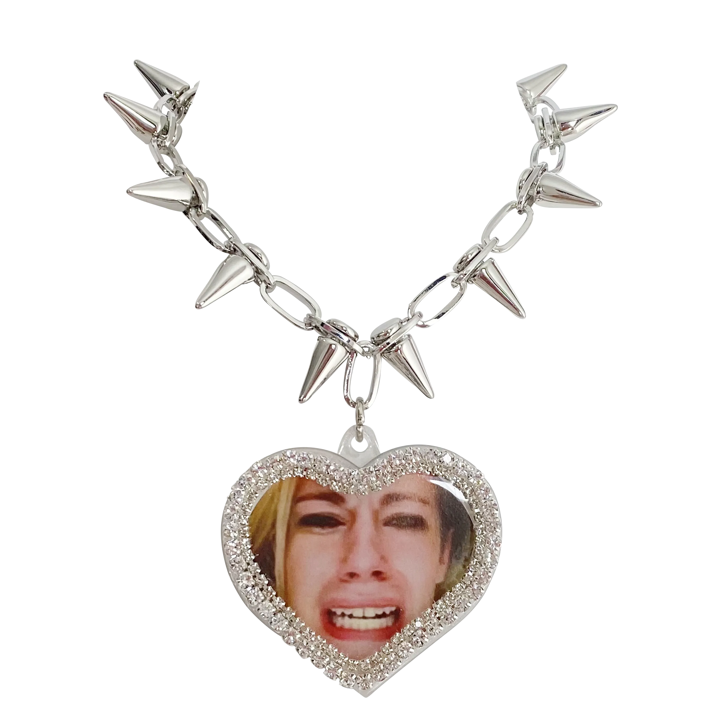 Leave Britney Alone Bedazzled Vintage Remix Necklace