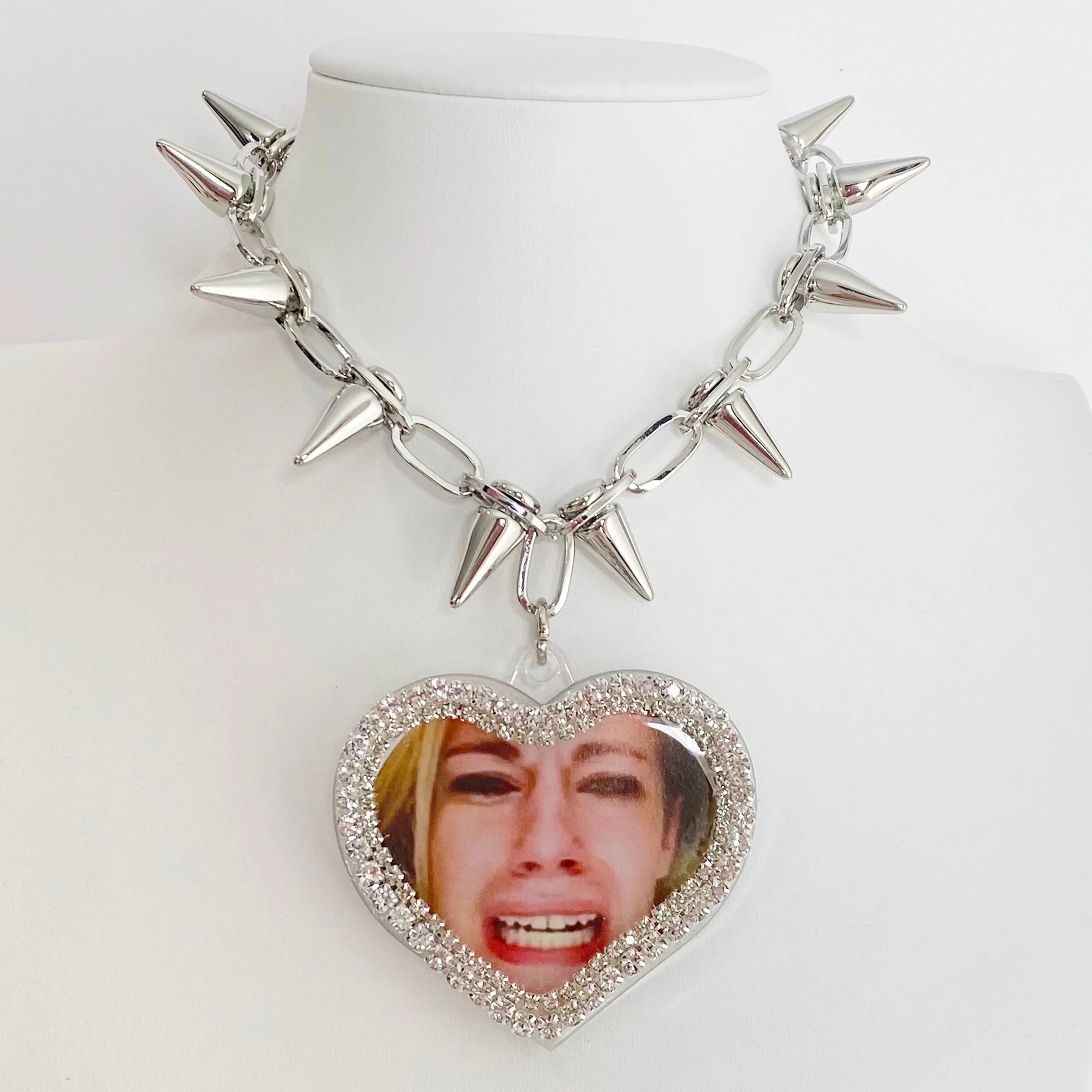 Leave Britney Alone Bedazzled Vintage Remix Necklace