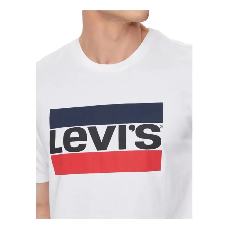 Levi's 39636 SPORTSWEAR LOGO GRAPHIC  Maglietta Mezza Manica Uomo in Cotone Bianco