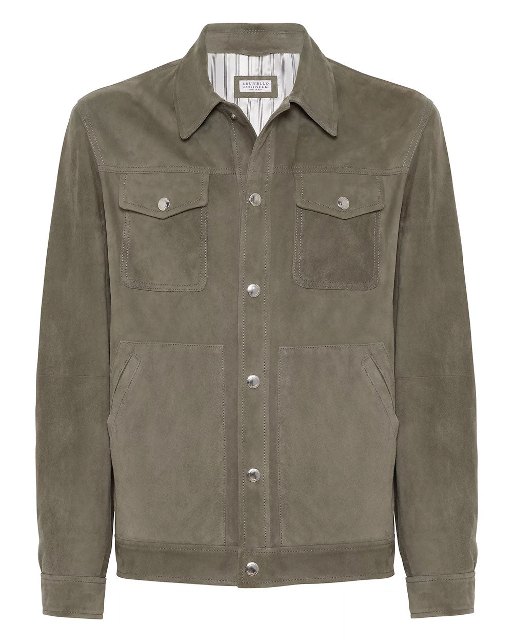 Light Sage Green Leather Jacket