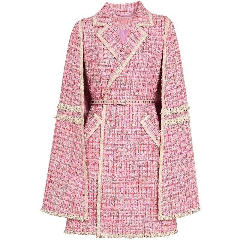 Luxury Pink Coat For Women