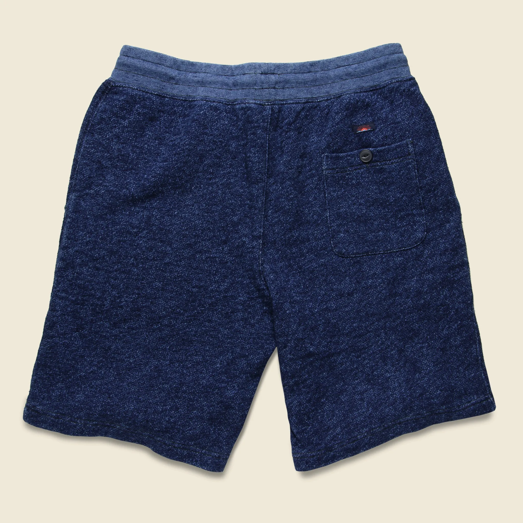 Marled Sweatshort - Indigo