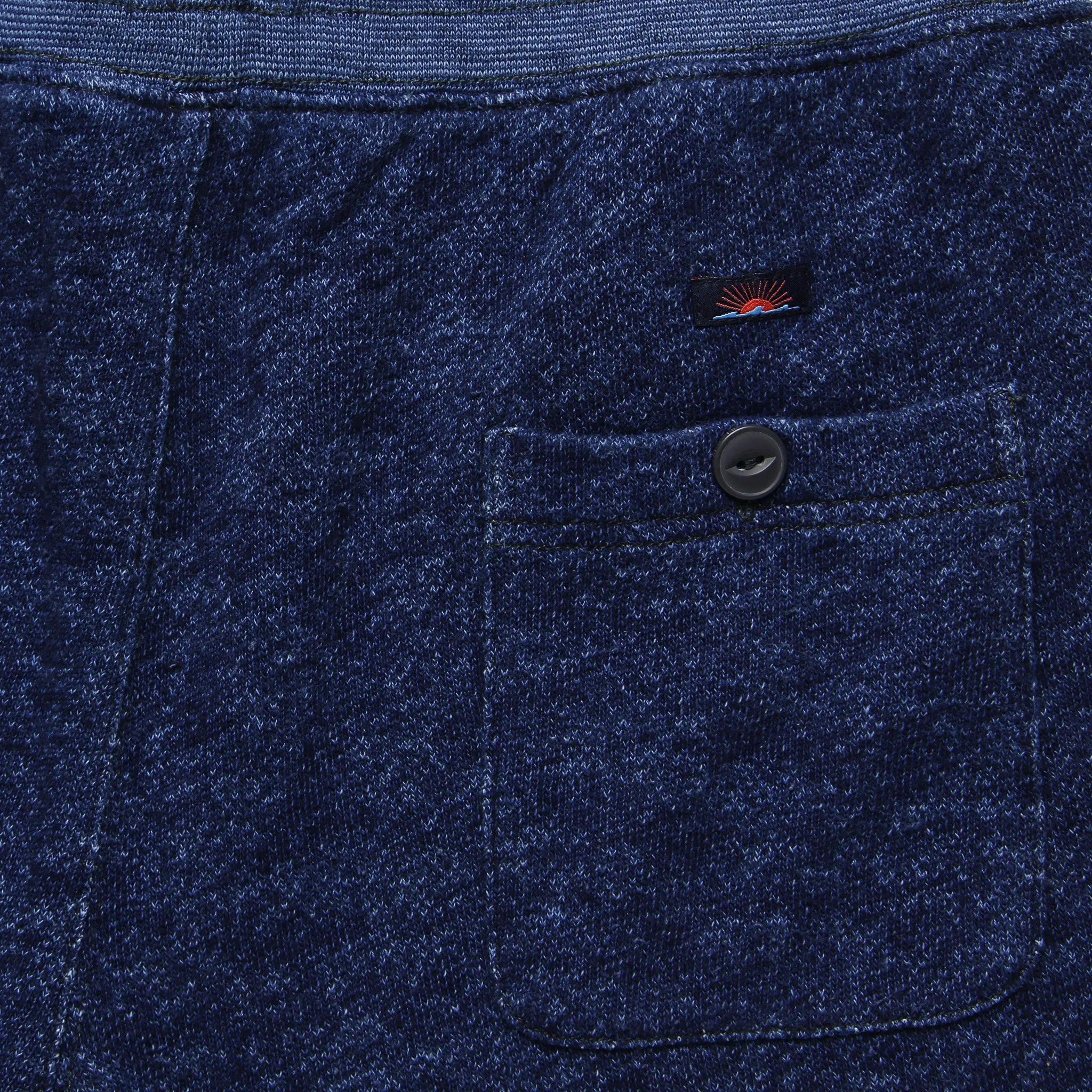 Marled Sweatshort - Indigo