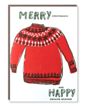 Merry Christmas Sweater Weather Card