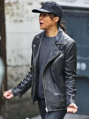 Michelle Rodriguez Distressed Leather Jacket - New American Jackets