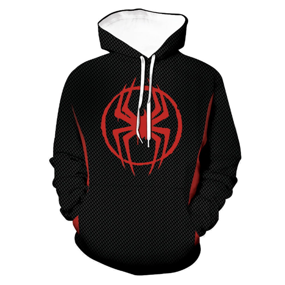 Miles Morales Cosplay Hoodie 3D Printed Hooded Sweatshirt Men Women  Casual Streetwear Pullover