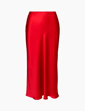 Miranda Midi Silk Skirt