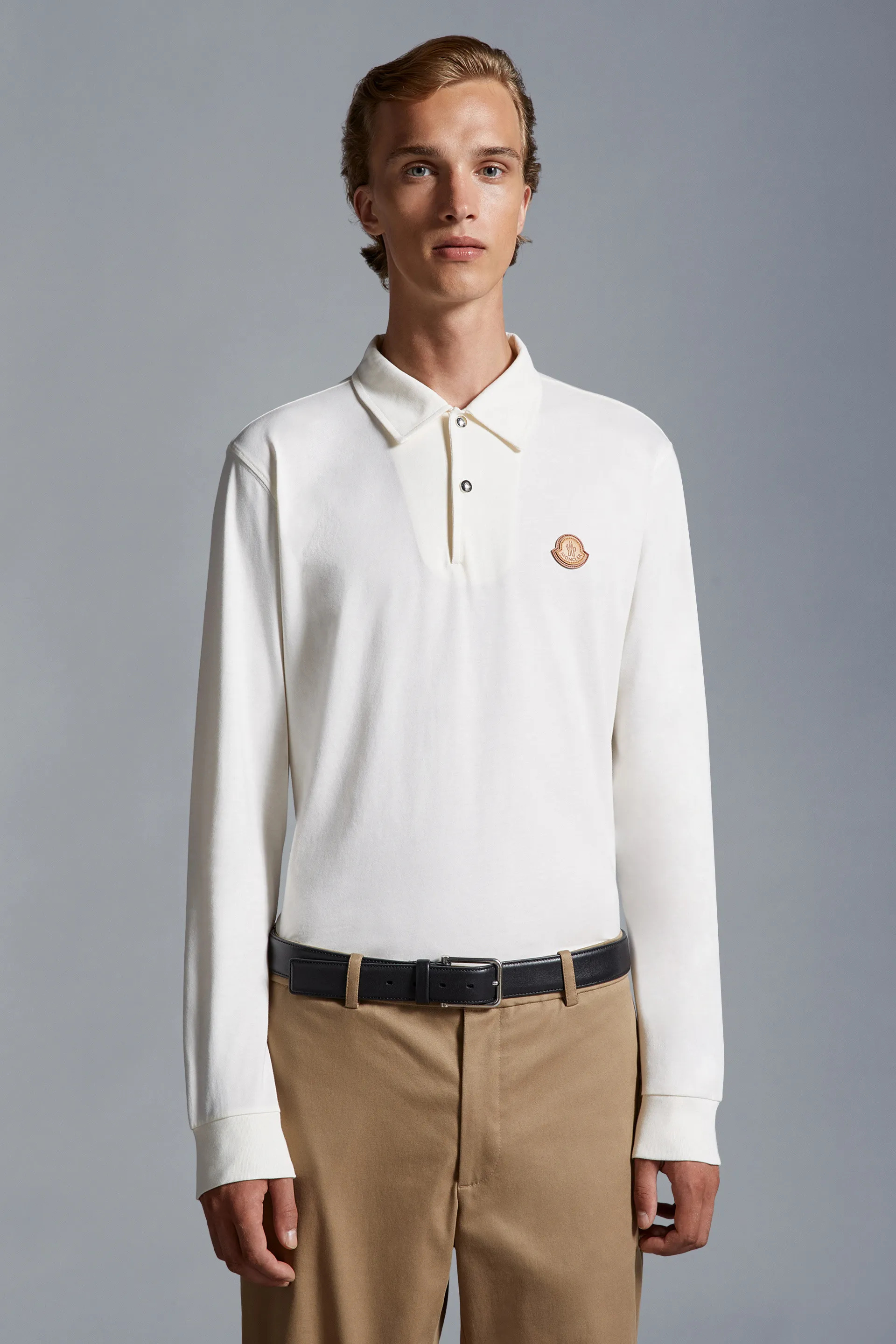 MONCLER  |Logo Long Sleeve Polo Shirt