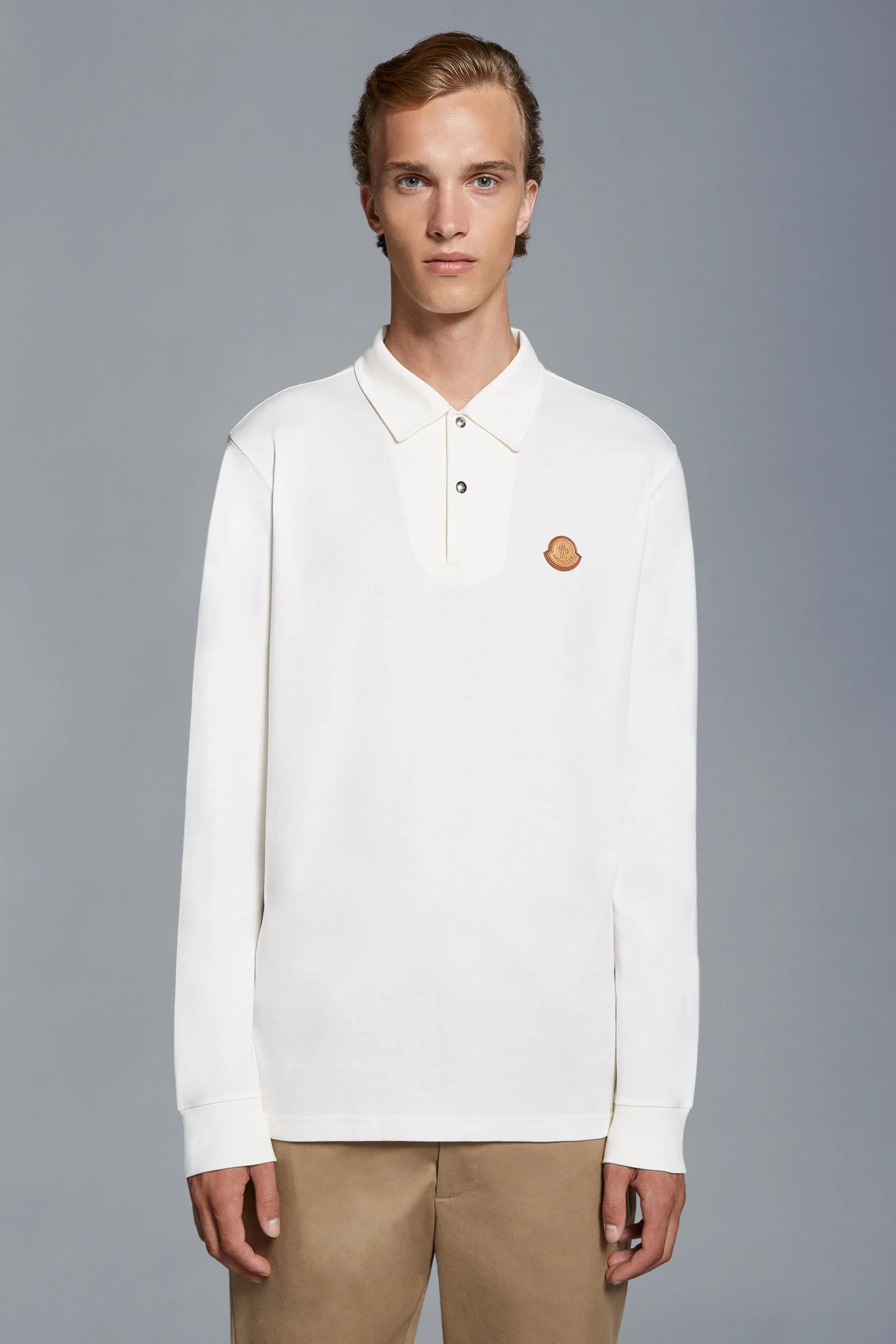 MONCLER  |Logo Long Sleeve Polo Shirt