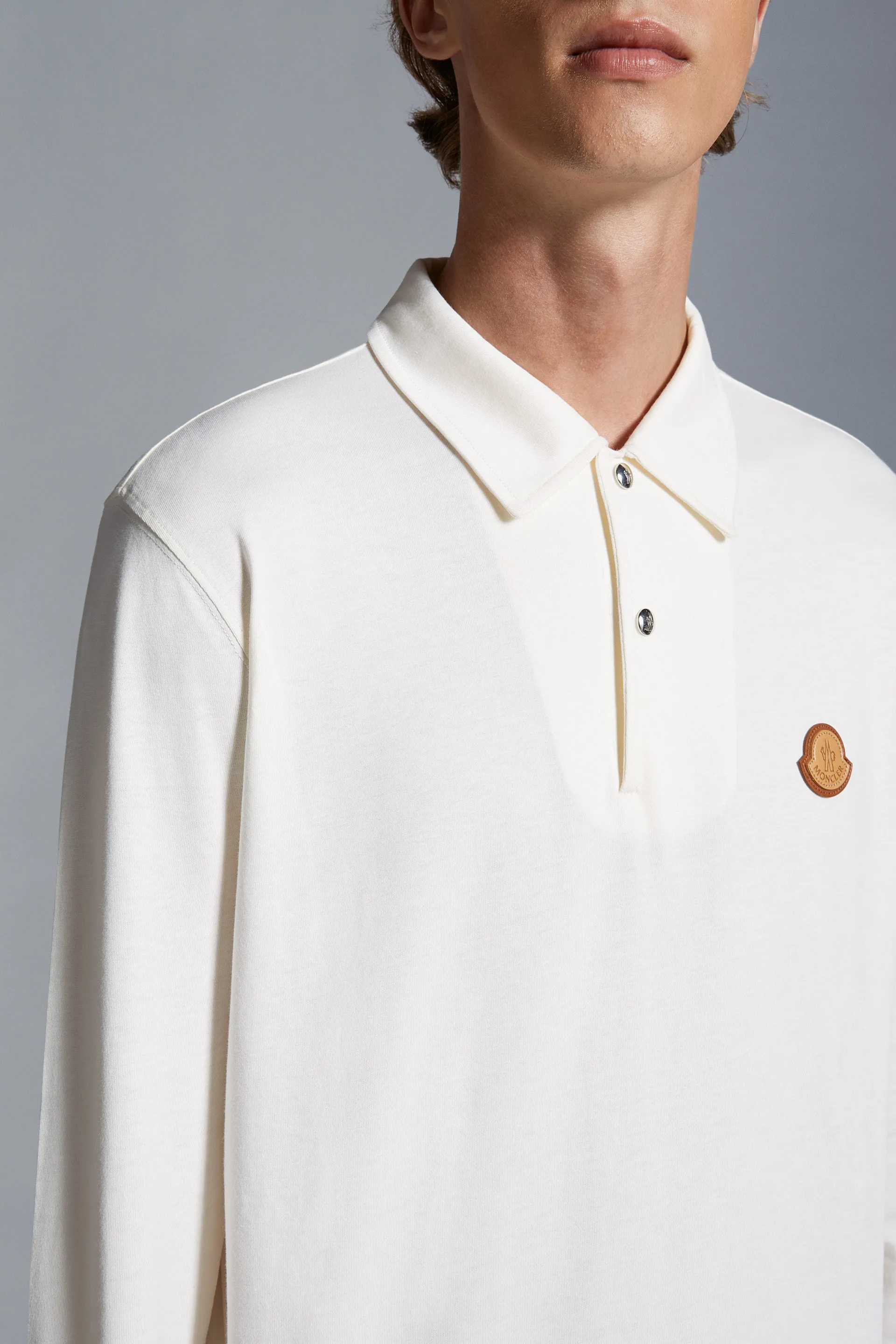 MONCLER  |Logo Long Sleeve Polo Shirt