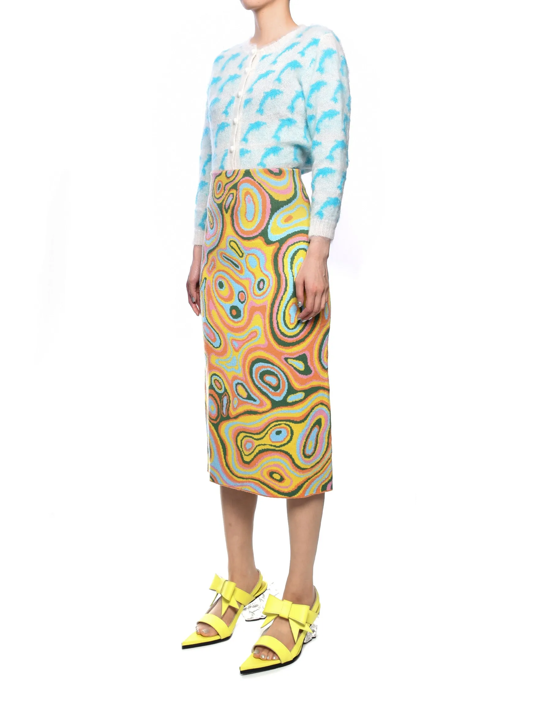 Motoguo Marblelous Yellow Skirt