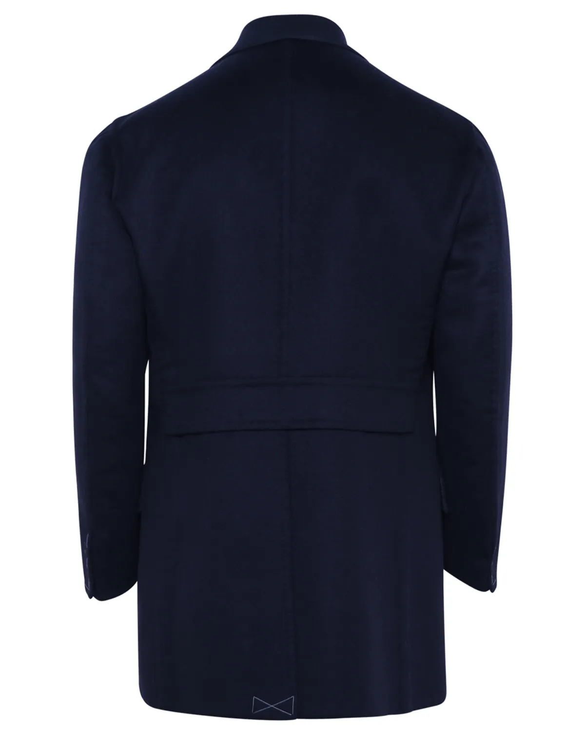 Navy Double Face Cashmere Carcoat